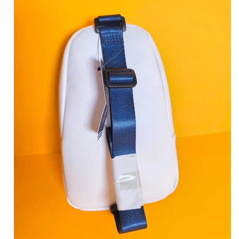 NWT Nautica Bowline Sling Mini Backpack White Navy Red Convertible Bag Purse